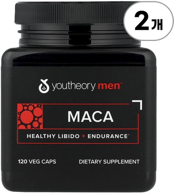 유투리 멘즈 마카 Youtheory Men® Maca 120정, 2개 - 쿠팡