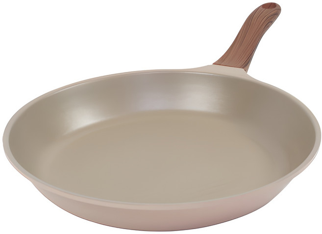 키친아트 본 우드 파스텔핑크 다이아 프라이팬, 30cm, 1개