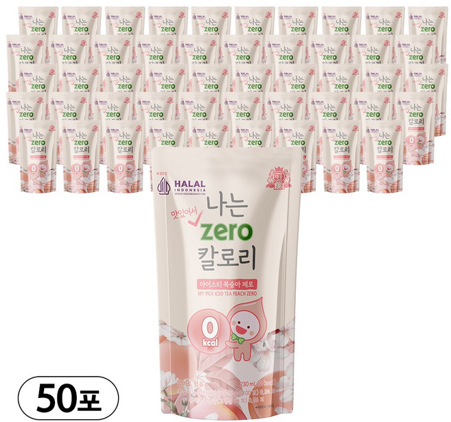 [태웅식품본사] 편의점 아이스음료 "여름엔 얼음컵 아메리카노 무설탕 제로칼로리 음료 카페에서 마시던 감성 에이드 이젠 집에서 첨가물 없이 깔끔하게 즐기세요", 01 나는 아이스티복숭아 제로, 230ml, 50개