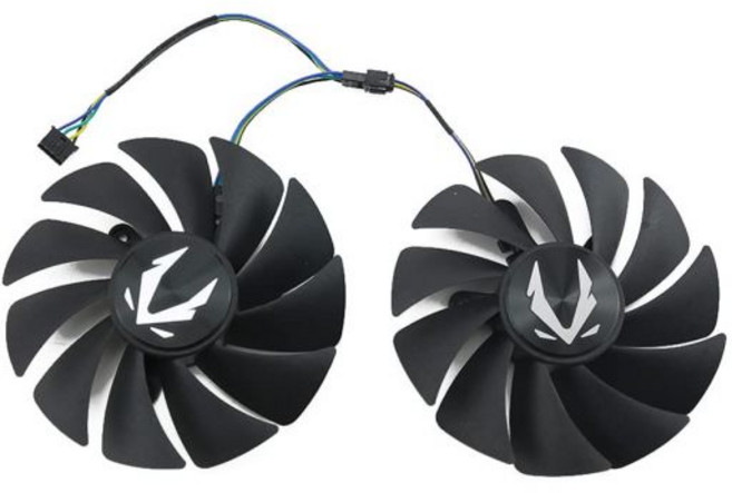 NNL GA92S2U 4핀 GPU RTX3080 RTX3090 냉각 팬 ZOTAC GeForce RTX 3070 Ti 3080 3090 Trinity OC 그래픽 비디오 카드, 2PCS, 2PCS