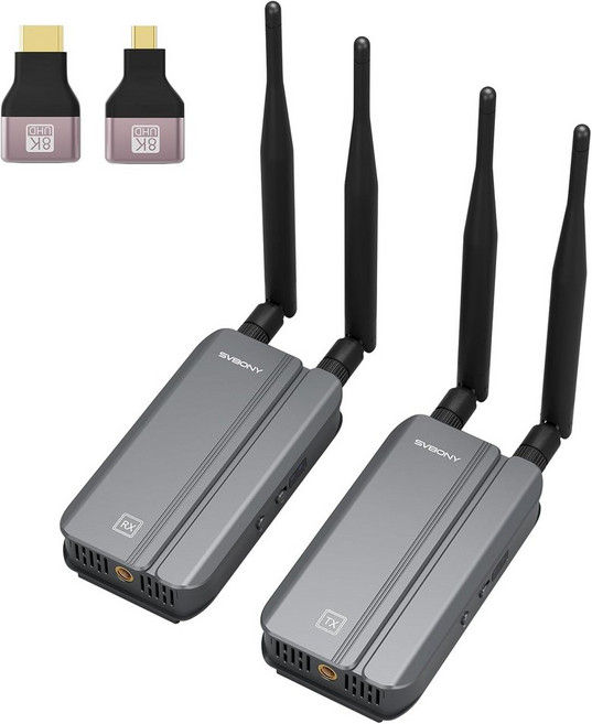 무선 HDMI 송신기 및 수신기 1080P60fps Extender 1000FTIR 포함 9채널 5.8G 자동 조정 듀얼 출력 루프 아웃 STB PC DVD에서 TV 모니터로