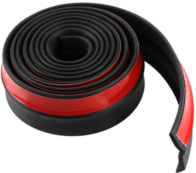 립댐 에어댐 범용 자동차 앞 범퍼 립 고무 스트립 보호대 외부 몰딩 사이드 스커트 충돌 방지 60mm 너비 2.5m