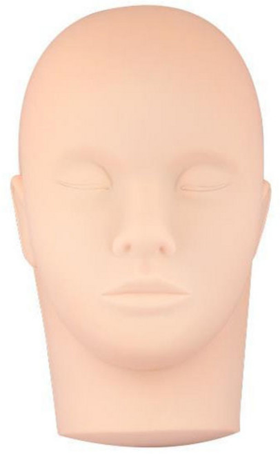 네오 마네킹 인조얼굴 속눈썹 연습용 얼굴, 1개, 스킨색