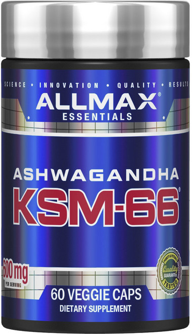 ALLMAX 南非醉茄 KSM-66 素食膠囊, 1個, 60入, 60錠