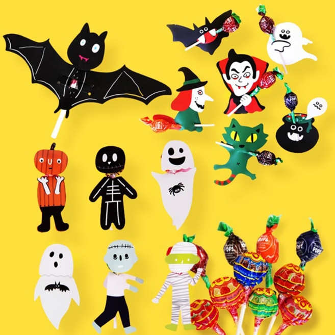 맘이샵 할로윈 사탕 캔디 포장지 2장 (12개입), 2. 박쥐(2장=8개)