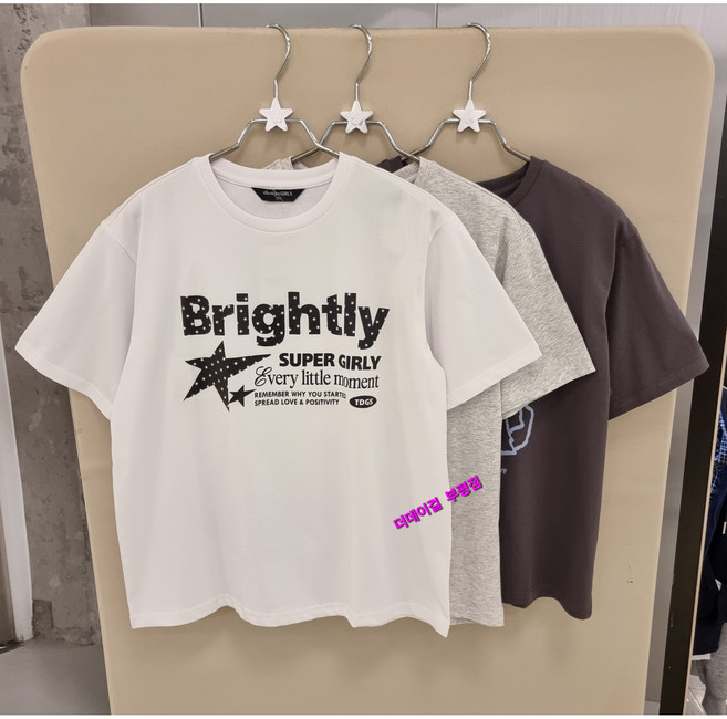 더데이걸 부평점 '26NEW 여름철 데일리로 쿨하게 입는 편안하고 멋스러운 박시핏 반팔 면 티셔츠