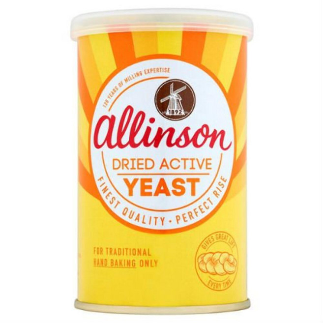 앨리슨 건조 활성 효모 125G Allinson Dried Active Yeast (125g)