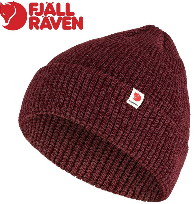Fjallraven 小狐狸 Tab 保暖帽 深石榴紅