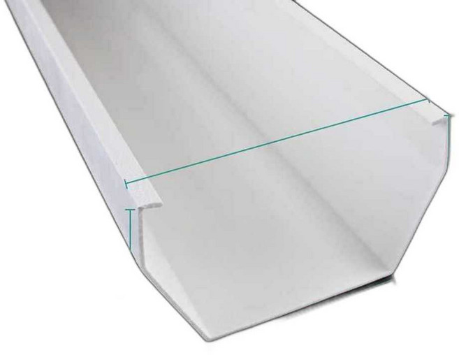 처마물받이 지붕빗물받이 PVC 판넬 공사 물 지붕보수, 1개, 200mm 배수 버킷 왼쪽 플러그