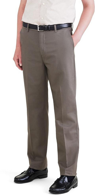 Dockers 남성용 Dockers 남성용 시그니처 카키 스트레이트 핏 아이언 프리 스테인 디펜더 뉴 브리티시 카키 42 30 417103