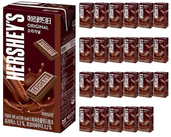 허쉬 초콜릿드링크 오리지널 190ml x 24개