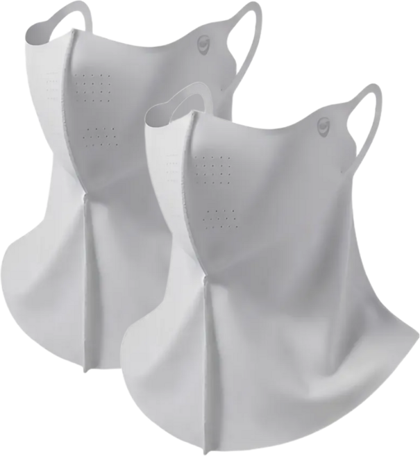 여름필수 모라 자외선차단마스크 등산 골프 1+1, 2개, Gray