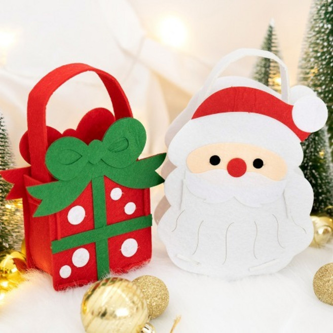 민화샵 크리스마스 펠트 미니가방 만들기, 1세트, 루돌프
