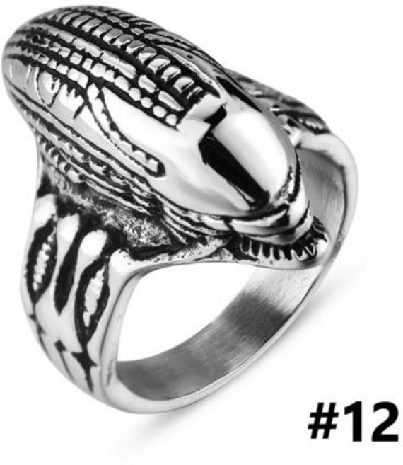 스테인리스 호신용 반지 자기방어 포인트 링 남여 야외 EDC 티타늄 강철 외계인 자기 방어 Rigng 손가락 주먹 스파이크 개인 안전 도구 Dropshipping, 5)분홍색