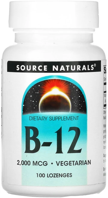 소스내추럴스 비타민 B-12 2000mcg 로렌제 100정, 1개 - 쿠팡