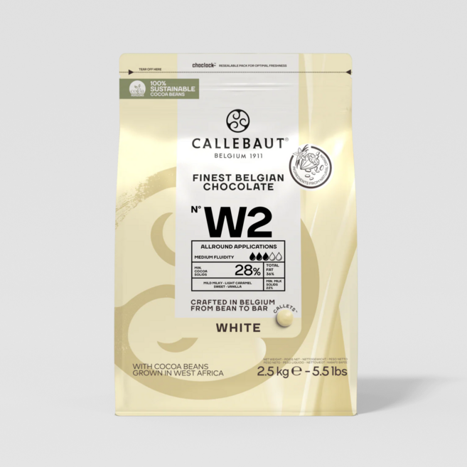 칼리바우트 화이트 초콜릿 커버춰 W2 2.5kg, 1개