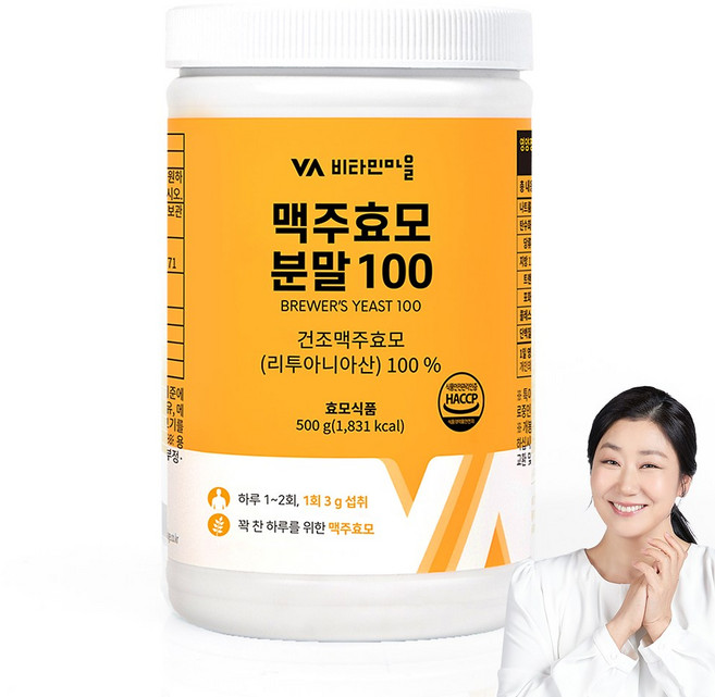 비타민마을 맥주효모분말 100, 500g, 1개