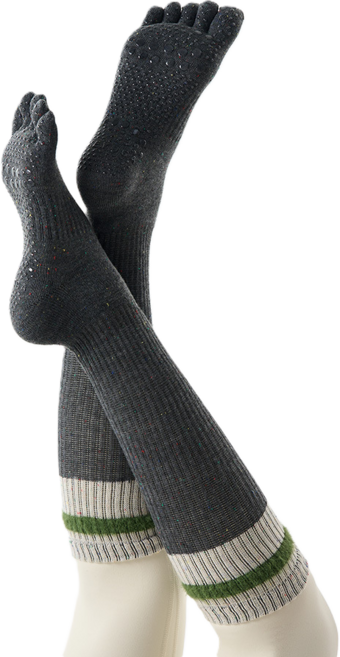 리스펙 논슬립 발가락 필라테스 요가 니삭스 여자 장목 양말 롱삭스 3켤레