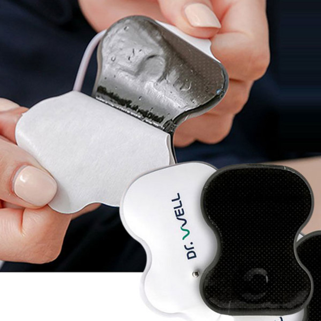 닥터웰 EMS 저주파 전용 마사지기 리필 젤패드 소모품 1세트(2매), WHITE, PAD-0001, 저주파리필패드