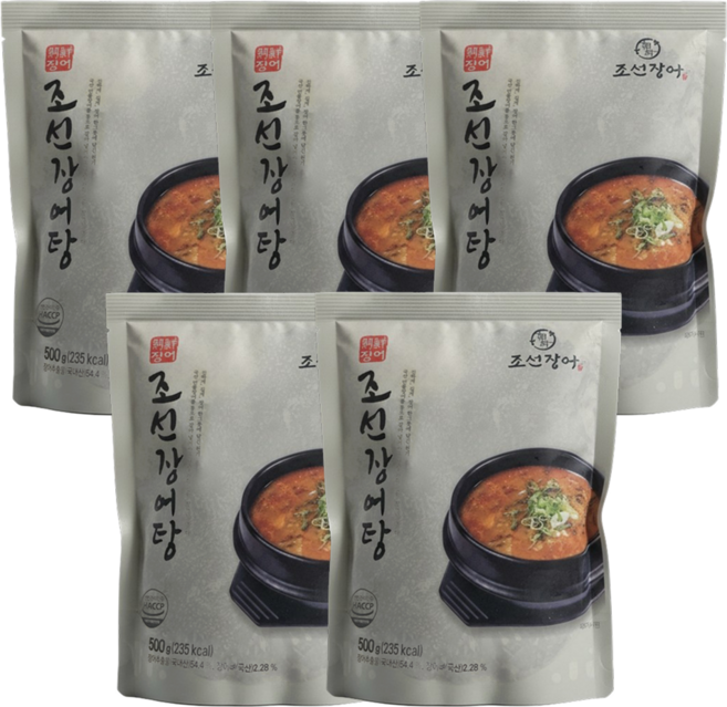 조선장어 국내산 민물 장어탕, 5개, 500g