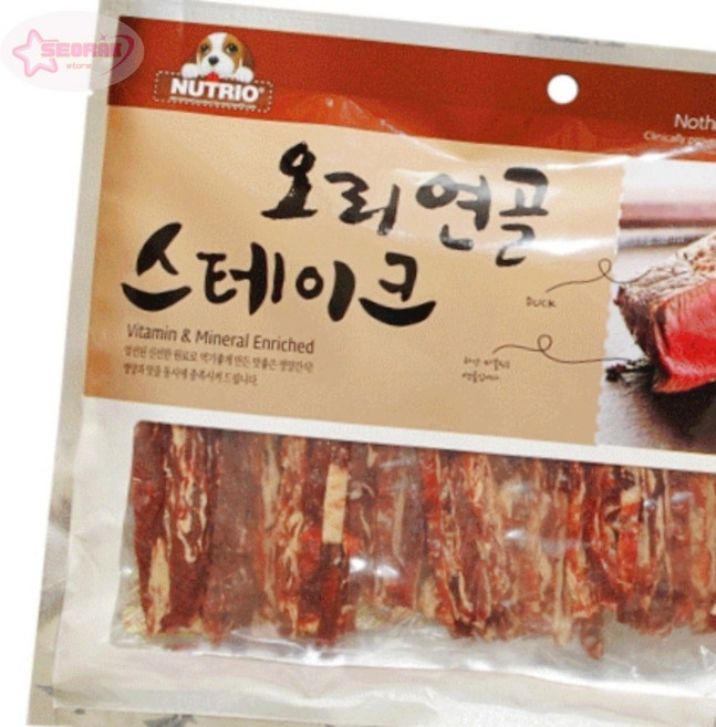 서락 뉴트리오 오리 연골 스테이크 400g 펫간식