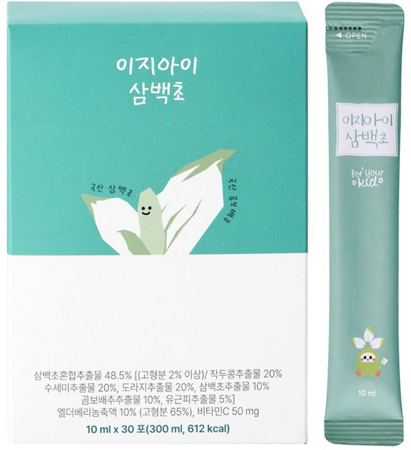 이지아이삼백초 국산 삼백초 추출물 액상스틱, 30개, 10ml