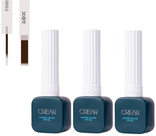뷰젤 뉴 크레아 레이어드 볼륨 탑젤, 3개, 10g, 3D솔대