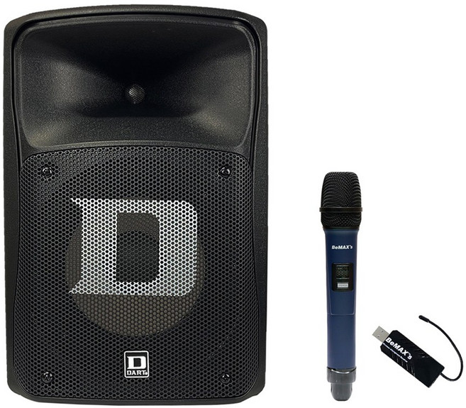 DART 다트 DS-805FX 300W 8인치 포터블앰프 앰프스피커 충전식 액티브스피커 행사용 공연용 강의용 악기연주용