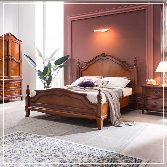 [더리체] 클레식 디자인 가구보노 엔틱 침대 K 프레임