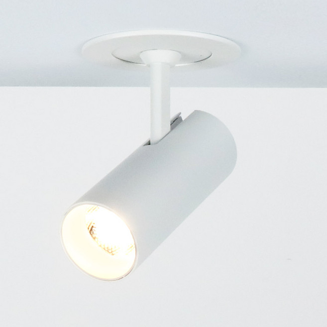 LED 원형 스포트 핀조명 COB 10W 75mm 반매입, 원형 스포트 10W (전구색), 1개