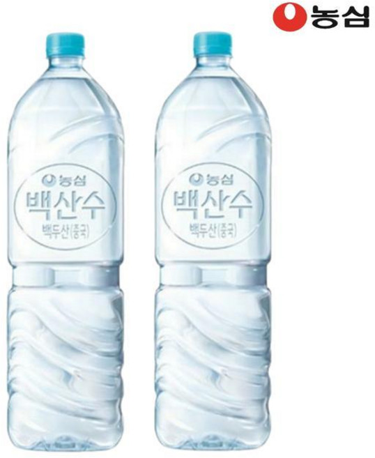 농심 백산수 무라벨 생수, 2L