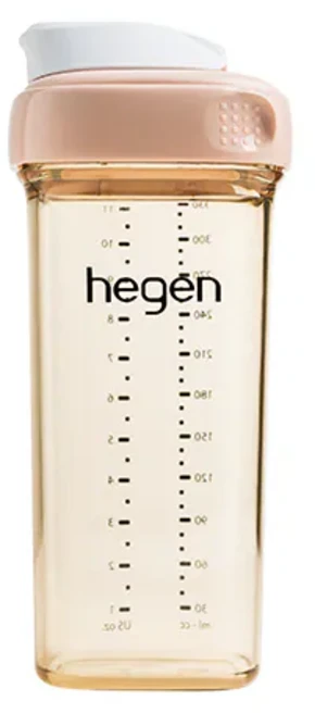 hegen 嬰兒奶瓶 方形寬口設計 安全材質 易清洗 寶寶防脹氣奶瓶, 1個