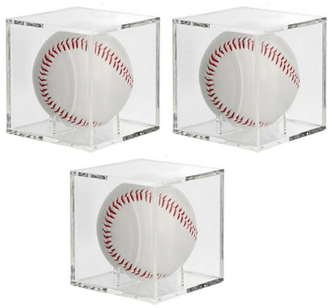 야구공케이스 아크릴투명케이스, 3개