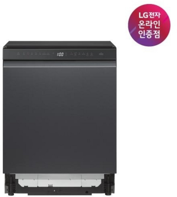 (LG전자) DIOS(디오스) 오브제컬렉션 식기세척기 빌트인 14인용 1등급 (맨해튼미드나잇/DUE5MBL2E), 방문설치, DUE5MBL2E, 맨해튼미드나잇