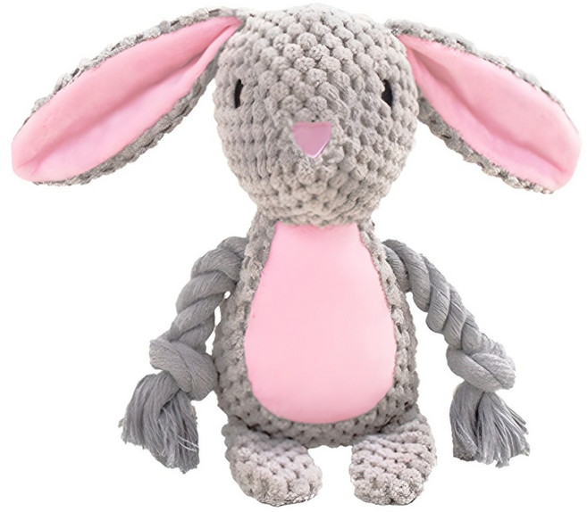 딩동펫 애니멀 터그놀이 바스락 인형, 토끼, 1개