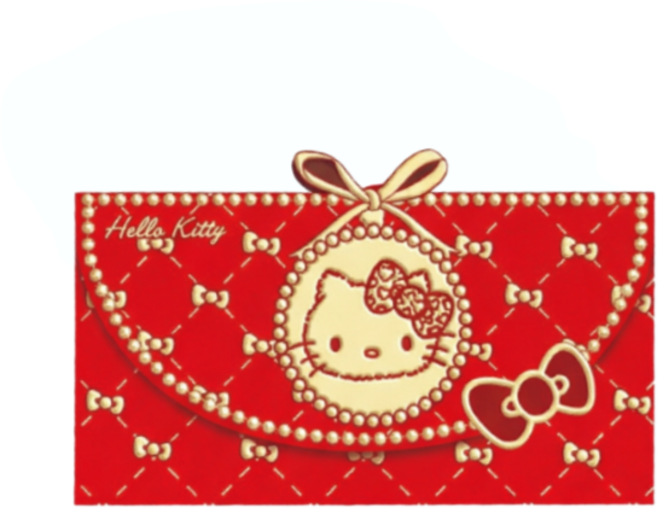 키티 캐릭터 용돈 봉투 돈봉투 조카 어린이날 어버이날 생일, 리본레드, 3개