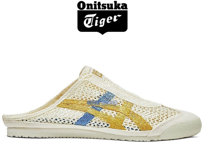 오니츠카타이거 멕시코 66 사봇 남녀 공용 뮬 슬립온 크림 머스타드 1183C123.104
