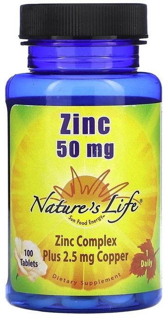 Nature's Life Zinc 100 Tablets, 100 count, 1, 100정 - 쿠팡