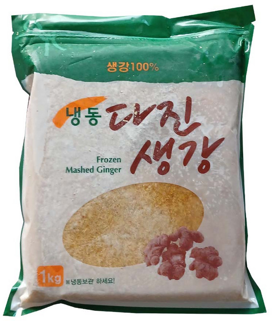 태흥식품 국산 다진생강 국내산 다진생강 (냉동), 3개, 1kg