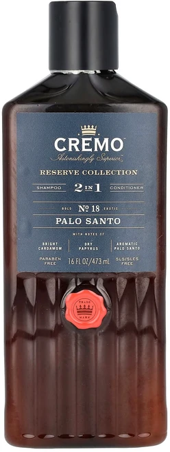 Cremo 리저브 컬렉션 2 in 1 샴푸 & 컨디셔너 팔로산토 473ml(16fl oz), Cremo리저브컬렉션2in1샴푸컨디셔너팔로산토473ml, 1개, 473ml - 쿠팡