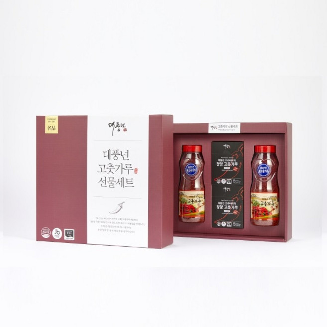 찬들마루 대풍년 고추이야기 선물세트(고추가루500g x2 스틱 2box), 500g