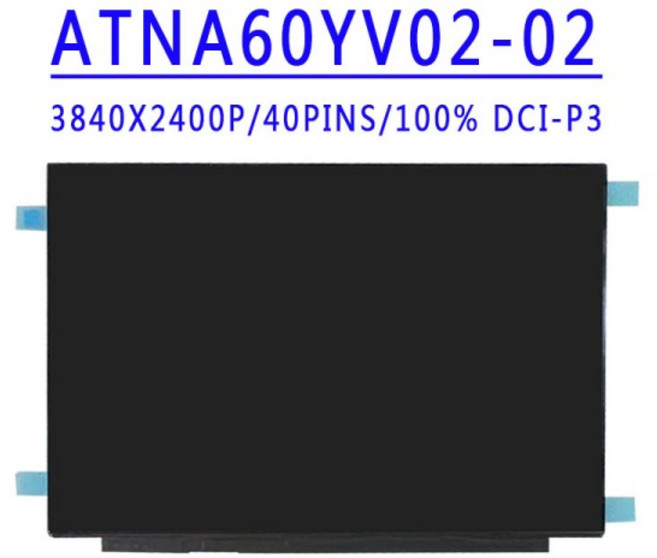 아수스 프로아트 스튜디오북 프로 16 W7600 용 OLED LCD ATNA60YV02 P/N 18200-16000000 16.0 인치 3840X24, 01 ATNA60YV02-0