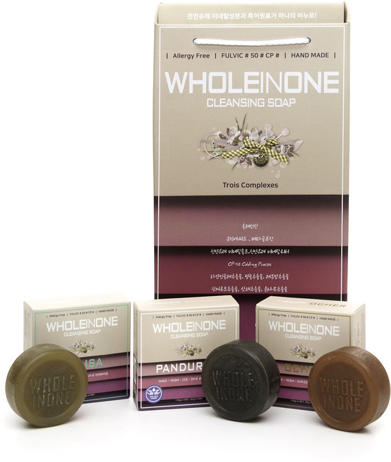홀인원클렌징솝 비누3종세트, 1박스
