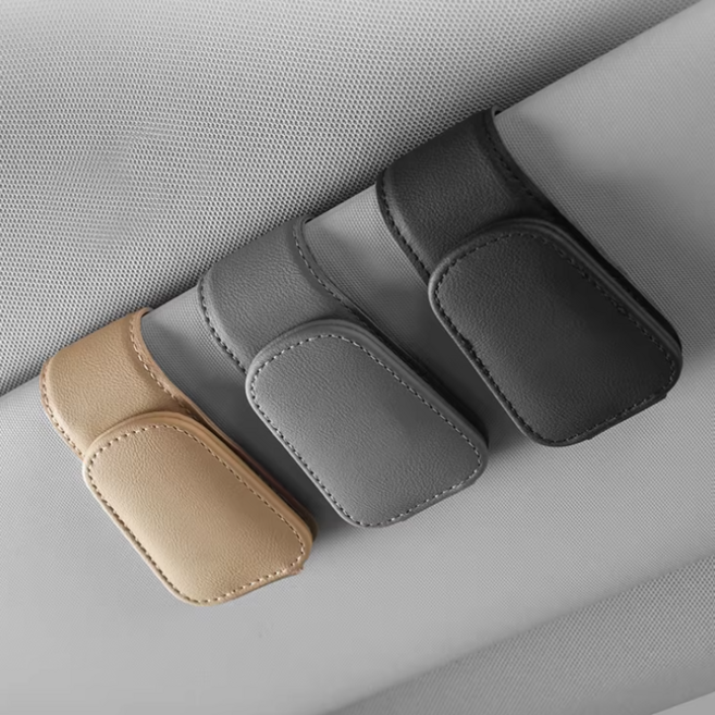 인클라바 차량용 선글라스 거치대 안경거치대 썬글라스 클립, 1개, 그레이