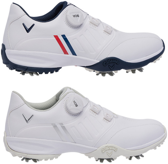 캘러웨이 2022 에어로 스포츠 보아 AERO SPORT BOA 22 남성용 골프화, 260mm, 화이트(네이비)