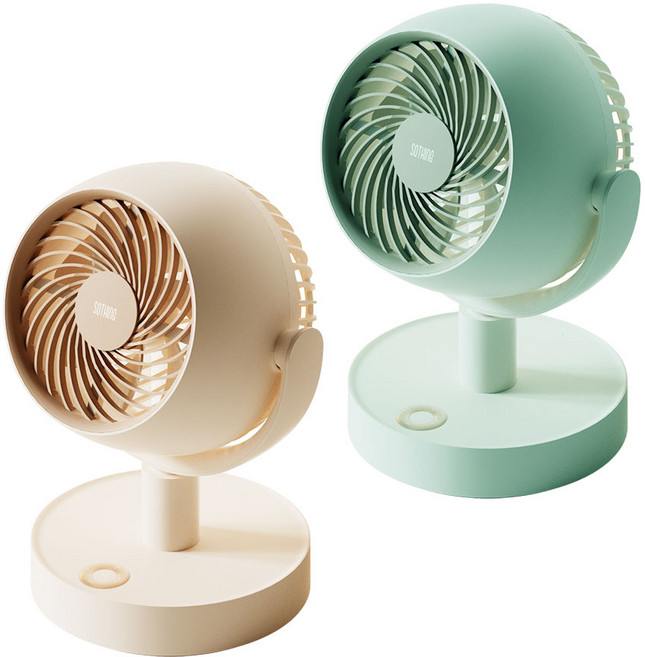 소싱 탁상용 미니 선풍기 써큘레이터, 미니써큘레이터(아이스민트)_한정판