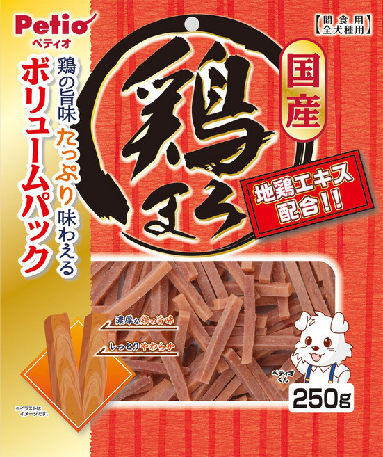 Petio 地瓜鋸齒造型犬用零食 國產添加地雞萃取精華 軟嫩易嚼 全犬種適用, 雞肉, 250g, 1包