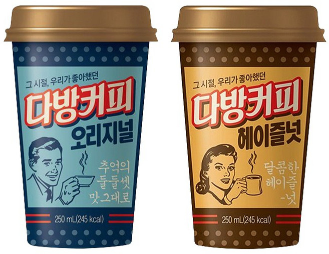 동원 다방커피 오리지널20컵＋헤이즐넛20컵/편의점커피/컵커피/무배, 40개, 250ml