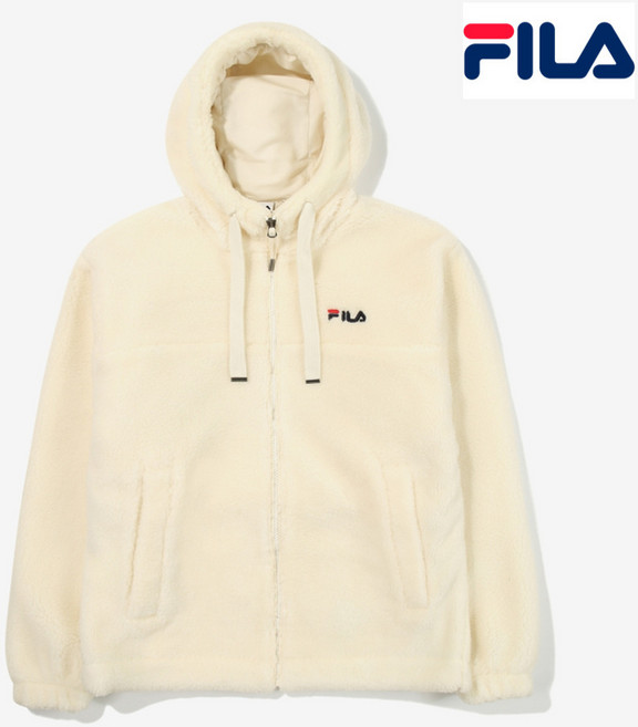 휠라 남여 공용 베이직 소프트 후디 집업 FS2PLE4102X CRM