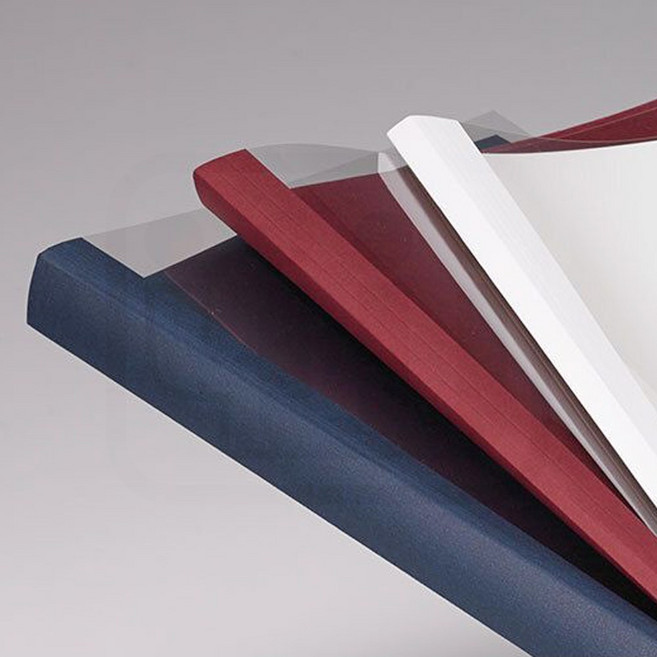 카피어랜드 열제본 표지 A4 투명 50매 책등 3~6mm 열표지 제본기소모품 제본커버 제본표지 리필 사무용표지, 6mm, 네이비 투명